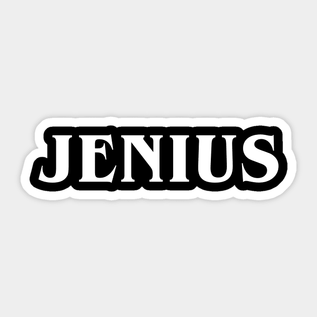 Jenius Sticker by produdesign